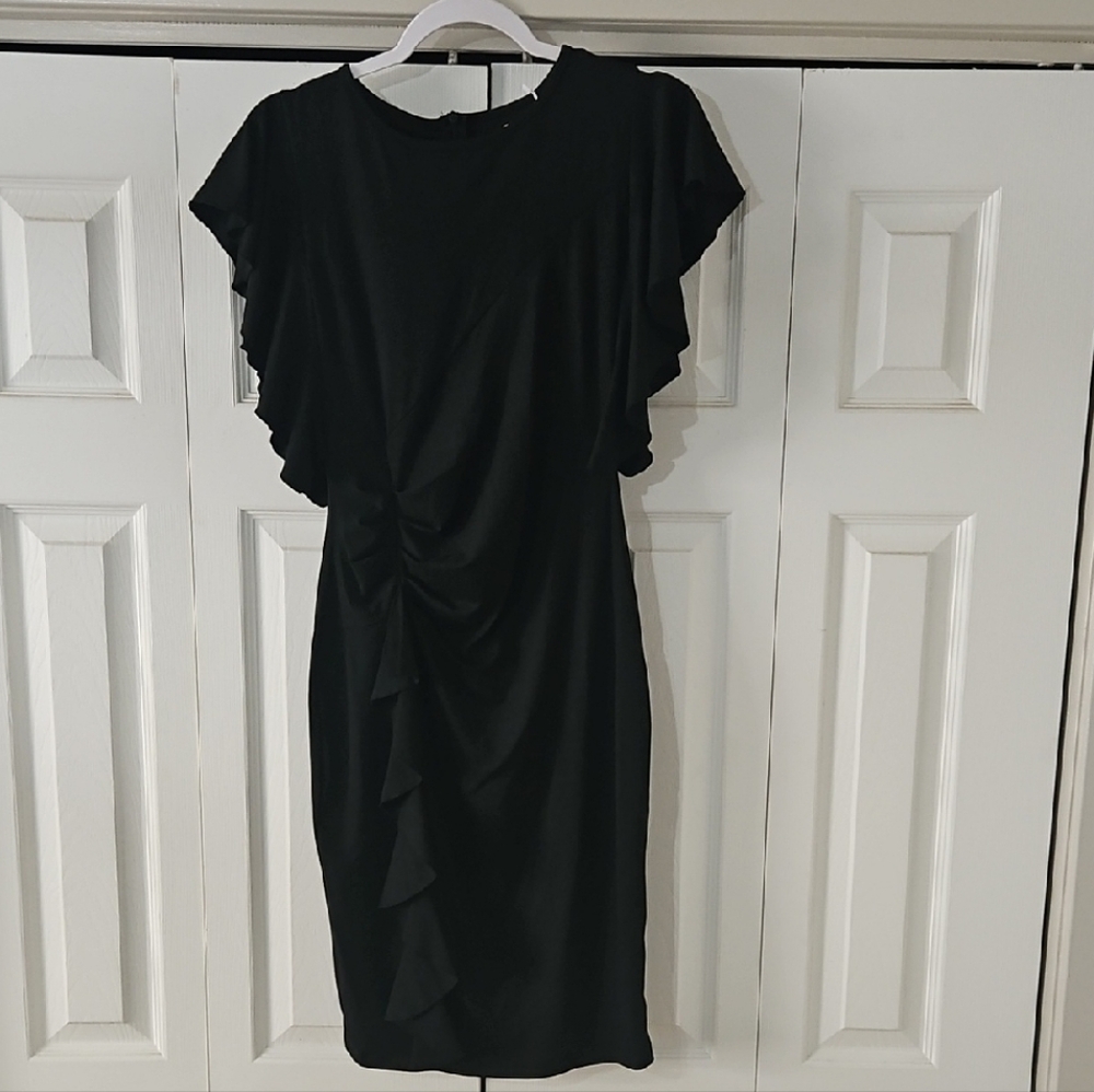 NWT Perfect Little Black Ruffle Dress Size S